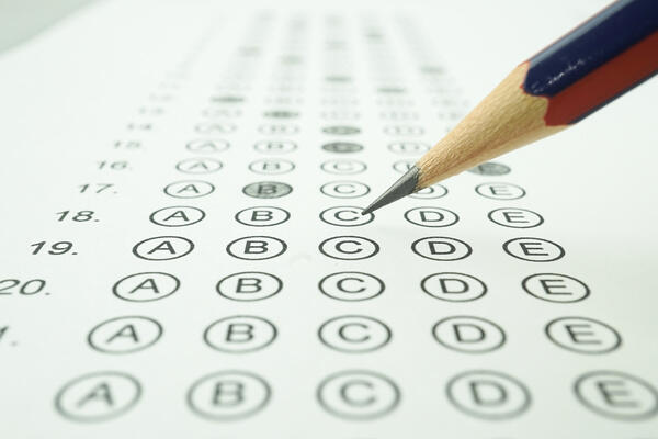 Importance of sample sizes in multiple choice exams